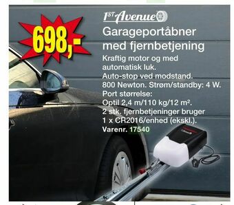 Harald Nyborg Garageportåbner med fjernbetjening tilbud