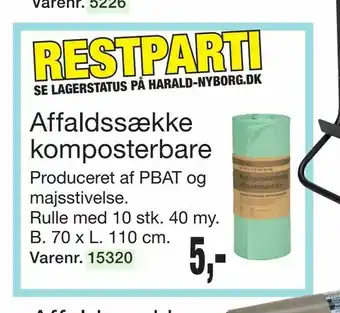 Harald Nyborg Affaldssække komposterbare tilbud