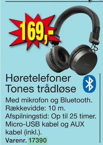 Harald Nyborg Høretelefoner Tones trådløse tilbud