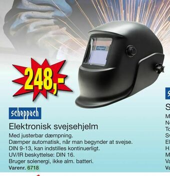 Harald Nyborg Elektronisk svejsehjelm tilbud
