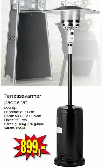 Harald Nyborg Terrassevarmer paddehat tilbud