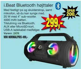 Harald Nyborg i.Beat Bluetooth højttaler tilbud