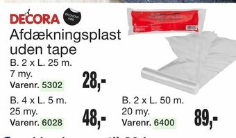 Harald Nyborg Afdækningsplast uden tape tilbud