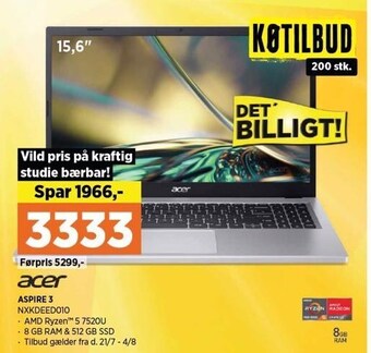 Power Acer aspire 3 tilbud