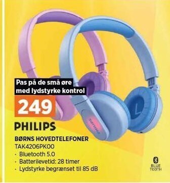 Power Philips børns hovedtelefoner tilbud