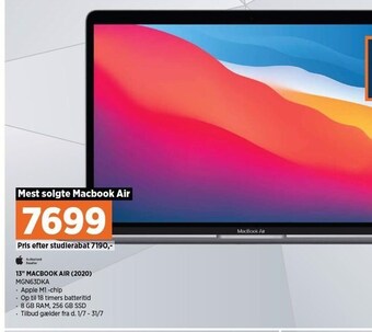 Power 13 macbook air (2020) tilbud