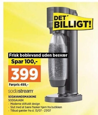 Power Sodastream sodavandsmaskine tilbud