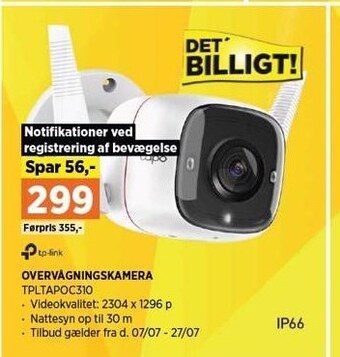 Power Tp-link overvågningskamera tilbud