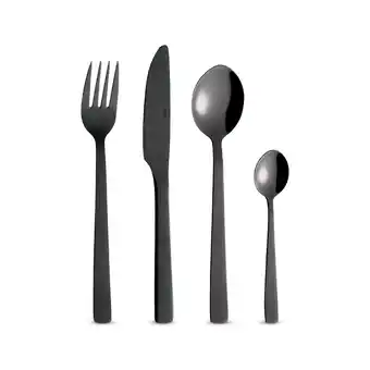 Kop & Kande Raw bestik 24 dele sort tilbud