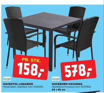 jem & fix Sunlife havebord tilbud
