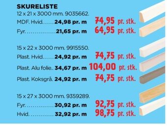 jem & fix Hornbaek skureliste tilbud