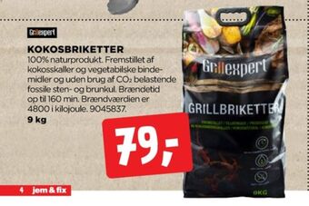 jem & fix Grillexpert grillbriketter tilbud