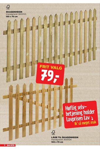 jem & fix Ukendt havehegn tilbud