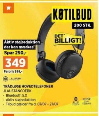 Power TRÁDLØSE HOVEDTELEFONER tilbud