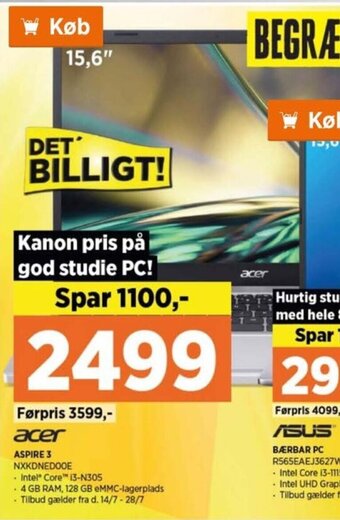 Power acer ASPIRE 3 NXKDNEDOOE tilbud
