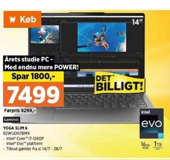 Power Lenovo YOGA SLIM 6 82WU007BMX tilbud