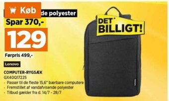 Power Lenovo COMPUTER-RYGSÆK tilbud