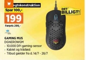 Power GAMING MUS DGNEROWGM tilbud