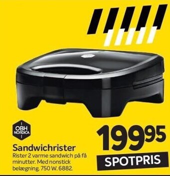 Din Isenkræmmer Obh nordica sandwichrister tilbud