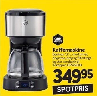 Din Isenkræmmer Obh nordica kaffemaskine tilbud
