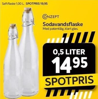 Din Isenkræmmer Conzept sodavandsflaske tilbud
