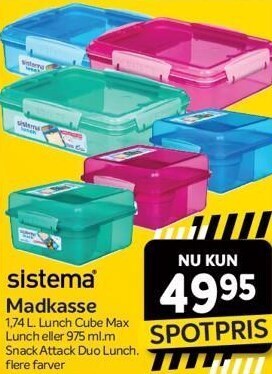 Din Isenkræmmer Sistema madkasse tilbud