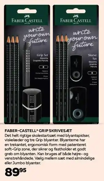 Bog & idé Faber-castell grip skrivesæt tilbud