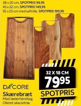 Din Isenkræmmer Dacore skærebræt tilbud