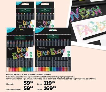 Bog & idé Faber-castell black edition farveblyanter tilbud