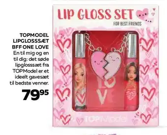 Bog & idé Topmodel lipglosssæt bff one love tilbud