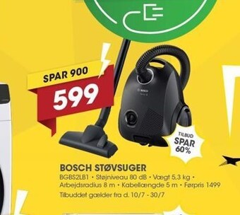 Punkt1 Bosch støvsuger tilbud