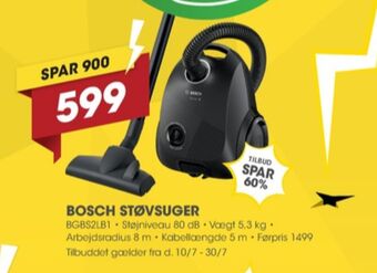 Punkt1 Bosch støvsuger tilbud