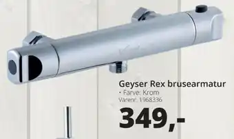 10-4 Byggecenter Geyser Rex Brusearmatur tilbud