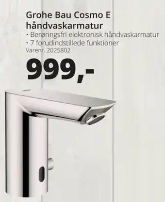 Grohe Bau Cosmo E Håndvaskarmatur