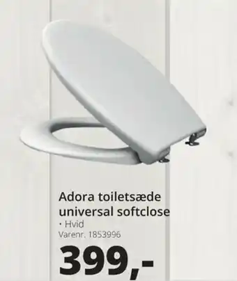 Adora Toiletsæde Universal Softclose
