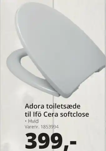 Adora Toiletsæde Til ifö Cera Softclose