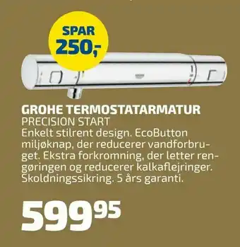 Davidsen Grohe termostatarmatur tilbud