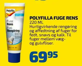Polyfilla fuge rens