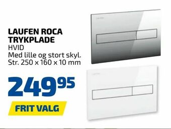 Laufen roca trykplade