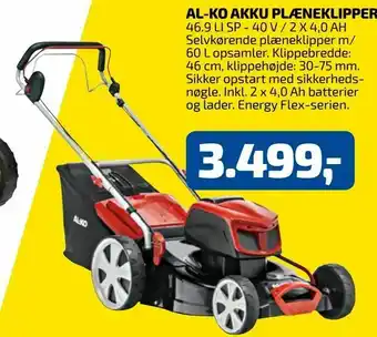 Davidsen Al-ko akku plæneklipper tilbud