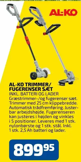 Al-ko trimmer/ fugerenser sæt