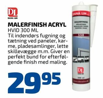Malerfinish acryl