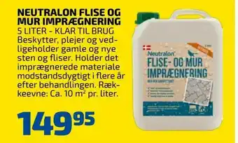 Davidsen Neutralon flise og mur imprægnering tilbud