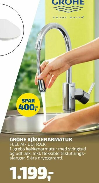 Davidsen Grohe køkkenarmatur tilbud