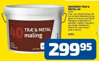 Davidsen Davidsen træ & metal 40 tilbud