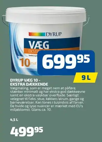 Davidsen Dyrup væg 10 - ekstra dækkende tilbud