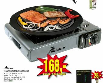 Harald Nyborg Transportabel gasblus tilbud