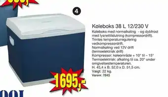 Harald Nyborg Køleboks 38 L 12/230 V tilbud