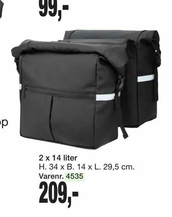 Harald Nyborg Cykeltaske med roll-top tilbud