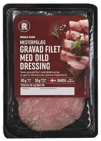 Gravad filet m/dres., 110 g